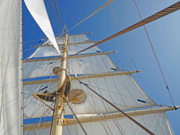 Under sail with Star Clipper of Star Clippers