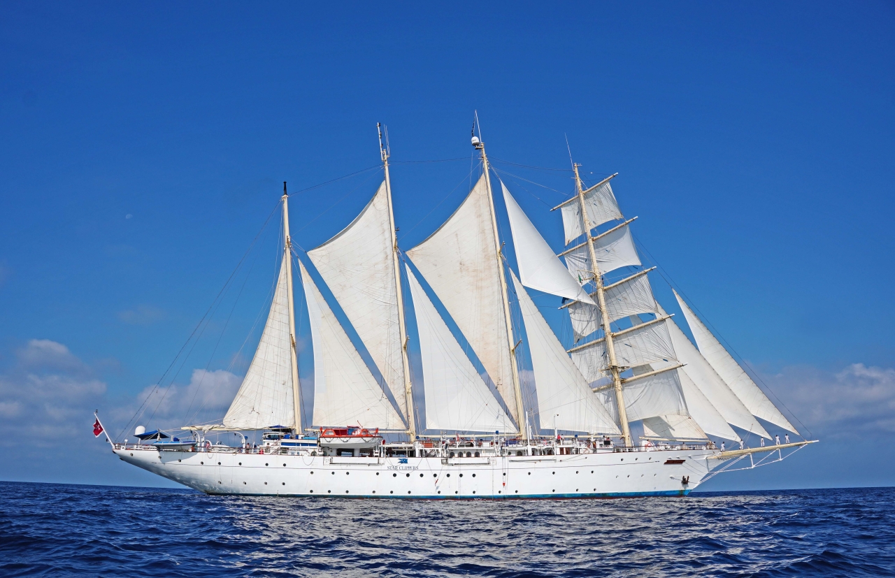 SPV Star Clipper of Star Clippers under sails