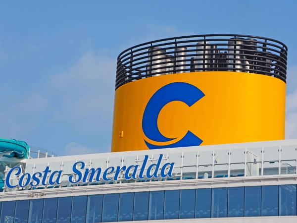 MS Costa Smeralda Funnel of Costa Cruises