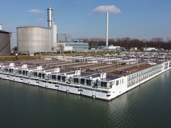 MS Viking Gersemi with their sisterships of Viking RIver Cruises