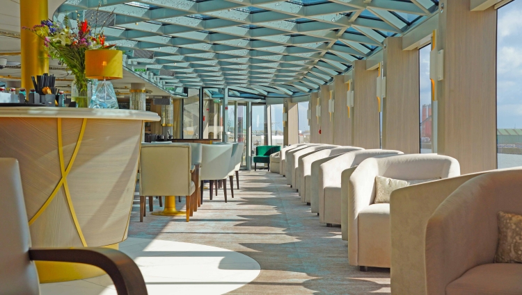 MS Riverside Debussy Palm Court Lounge of Riverside Luxury Cruises