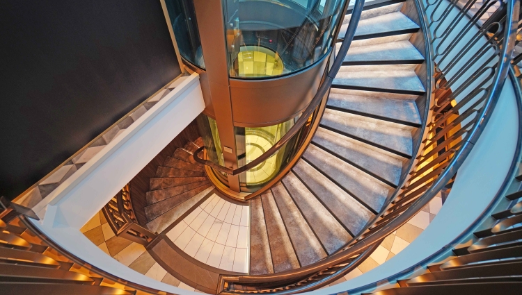 MS Riverside Debussy Atrium of Riverside Luxury Cruises