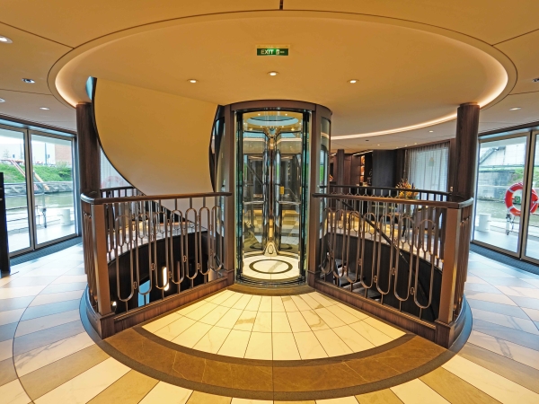 MS Riverside Debussy Atrium of Riverside Luxury Cruises