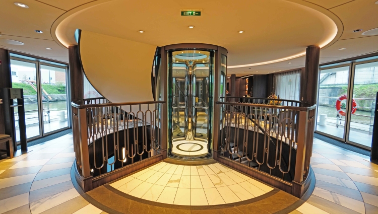 MS Riverside Debussy Atrium of Riverside Luxury Cruises