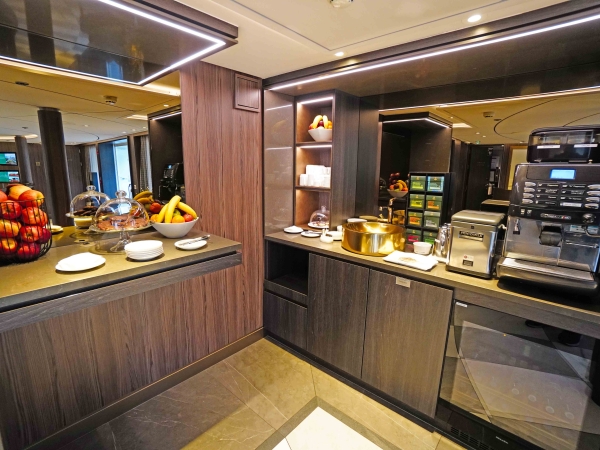 MS Riverside Debussy Selfservice Coffee-Station of Riverside Luxury Cruises