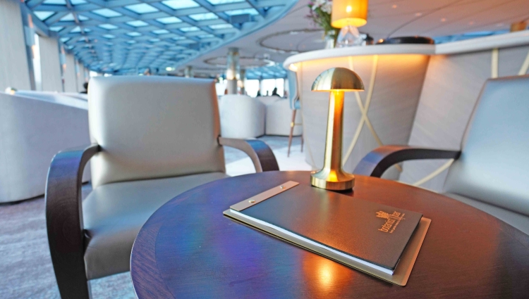 MS Riverside Debussy Palmcourt Lounge of Riverside Luxury Cruises