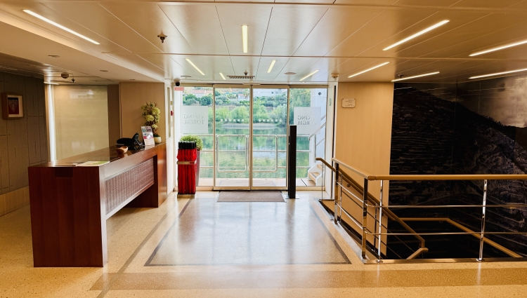 MS Viking Torgil Lobby of Viking RIver Cruises