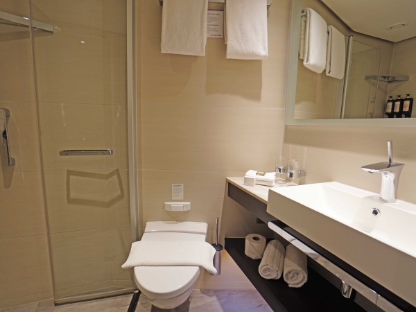 MS nickoVISION of nicko cruises Cabin 326 Bathroom