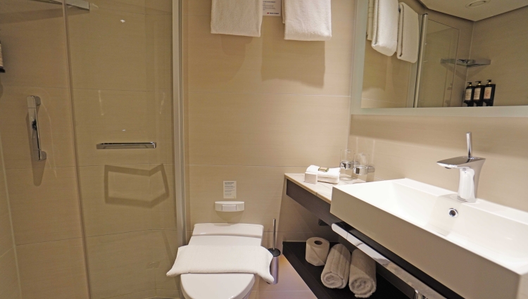MS nickoVISION of nicko cruises Cabin 326 Bathroom